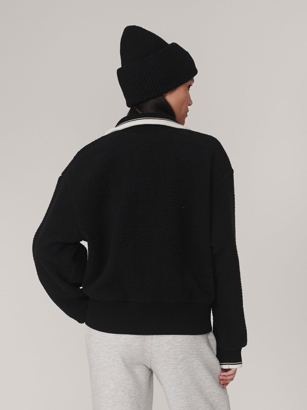 Anika Half Zip Fleece (Black)