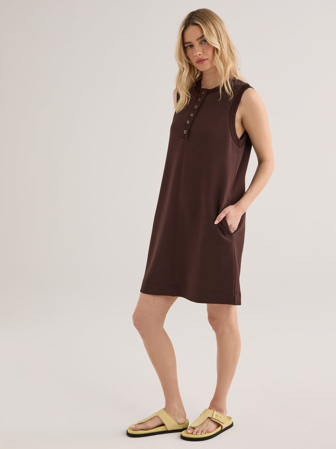 Elba Tank Mini Dress (Coffee Bean)