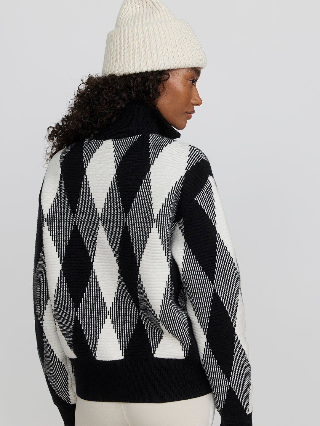 Karina Zip Through Knit Jacket (Black)
