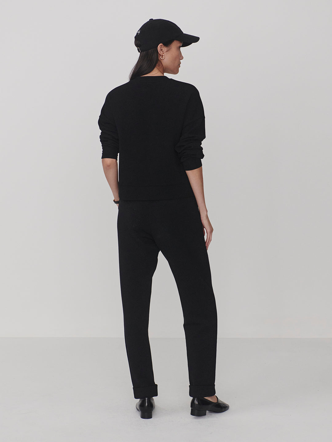 Kiara Crop Sweat (Black)