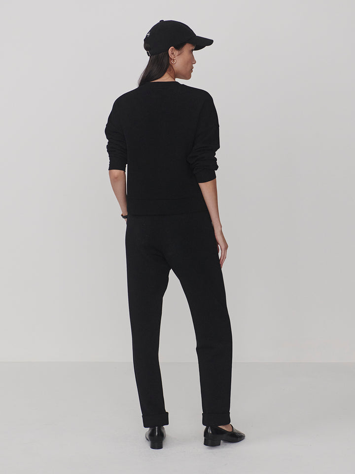 Kiara Crop Sweat (Black)
