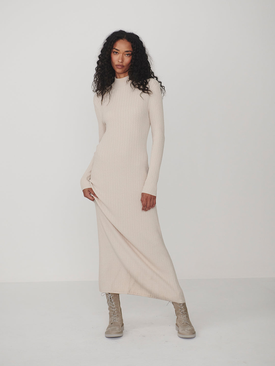 Rendle Knit Dress (Silver Birch)