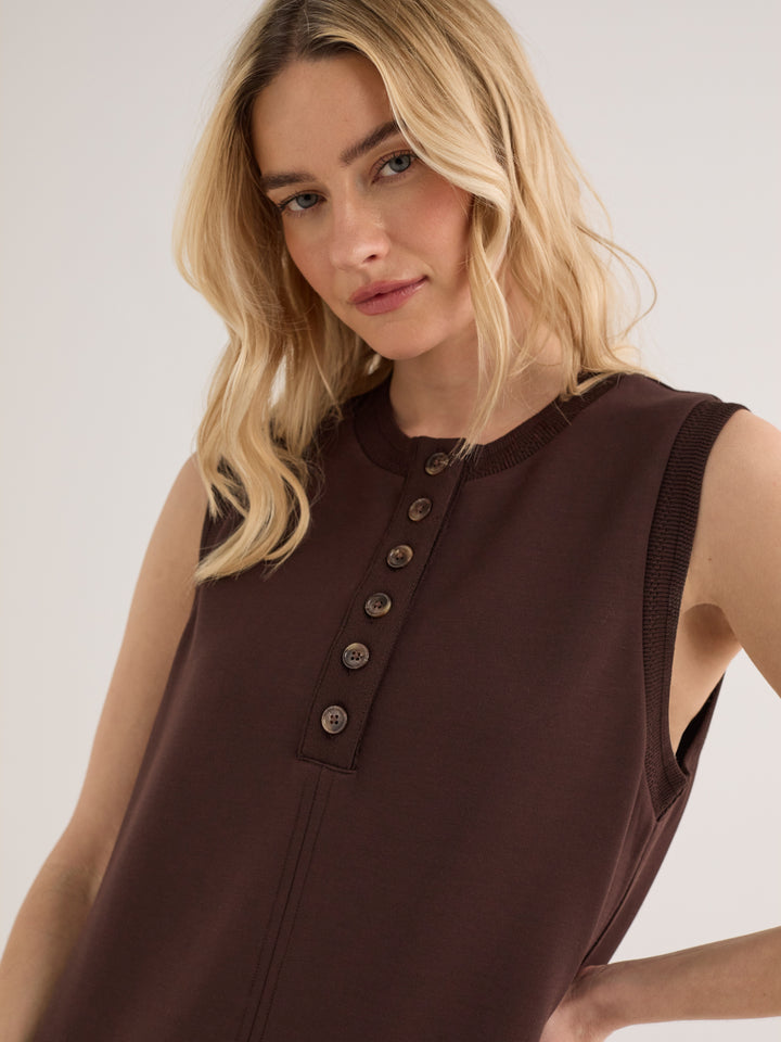 Elba Tank Mini Dress (Coffee Bean)