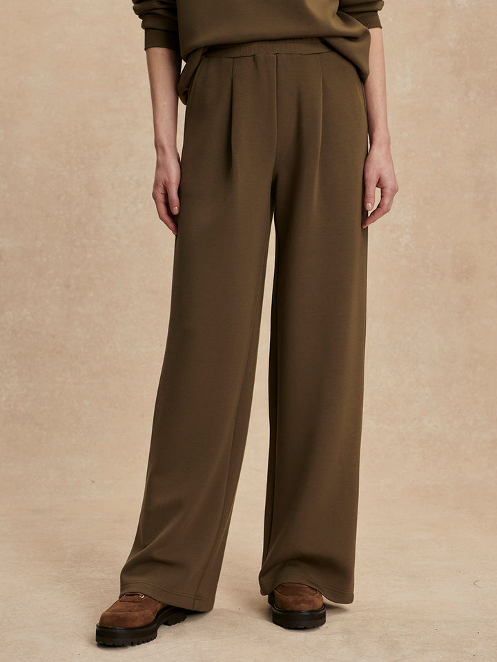 The Extra Wide Leg Pant 29.5 (Military Olive)