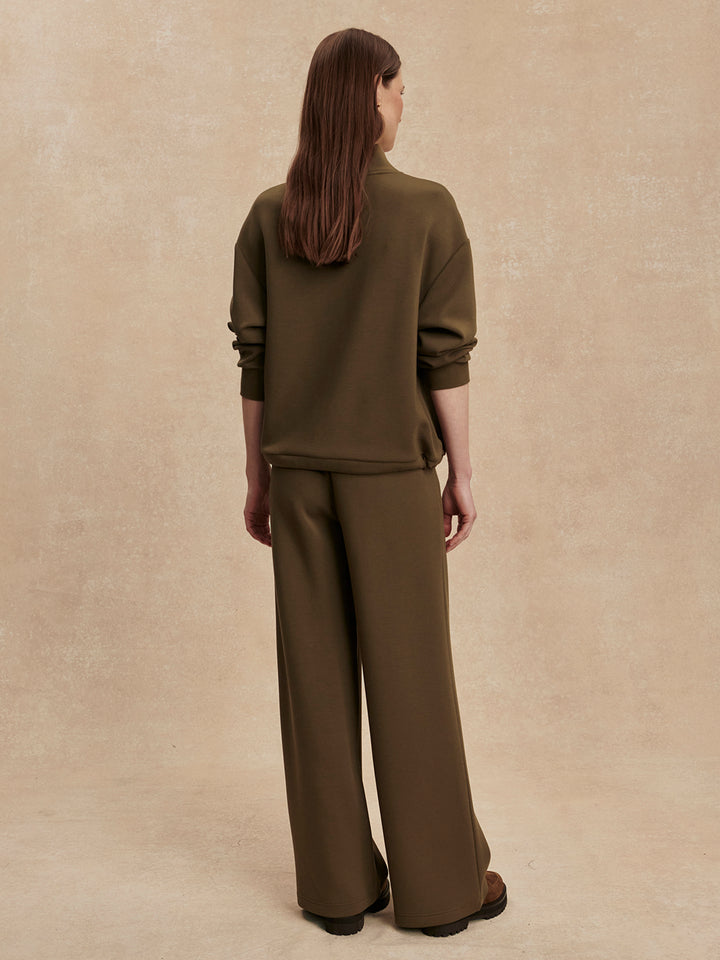 The Extra Wide Leg Pant 29.5 (Military Olive)