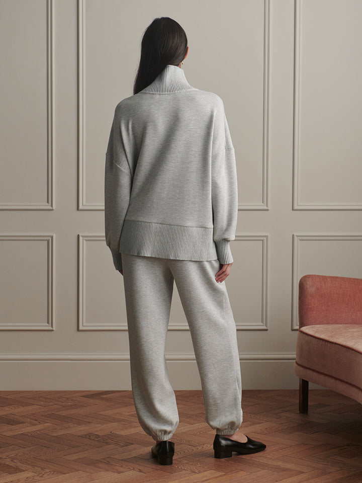 The Classic Cuff Pant 28.5 (Light Grey Marl)