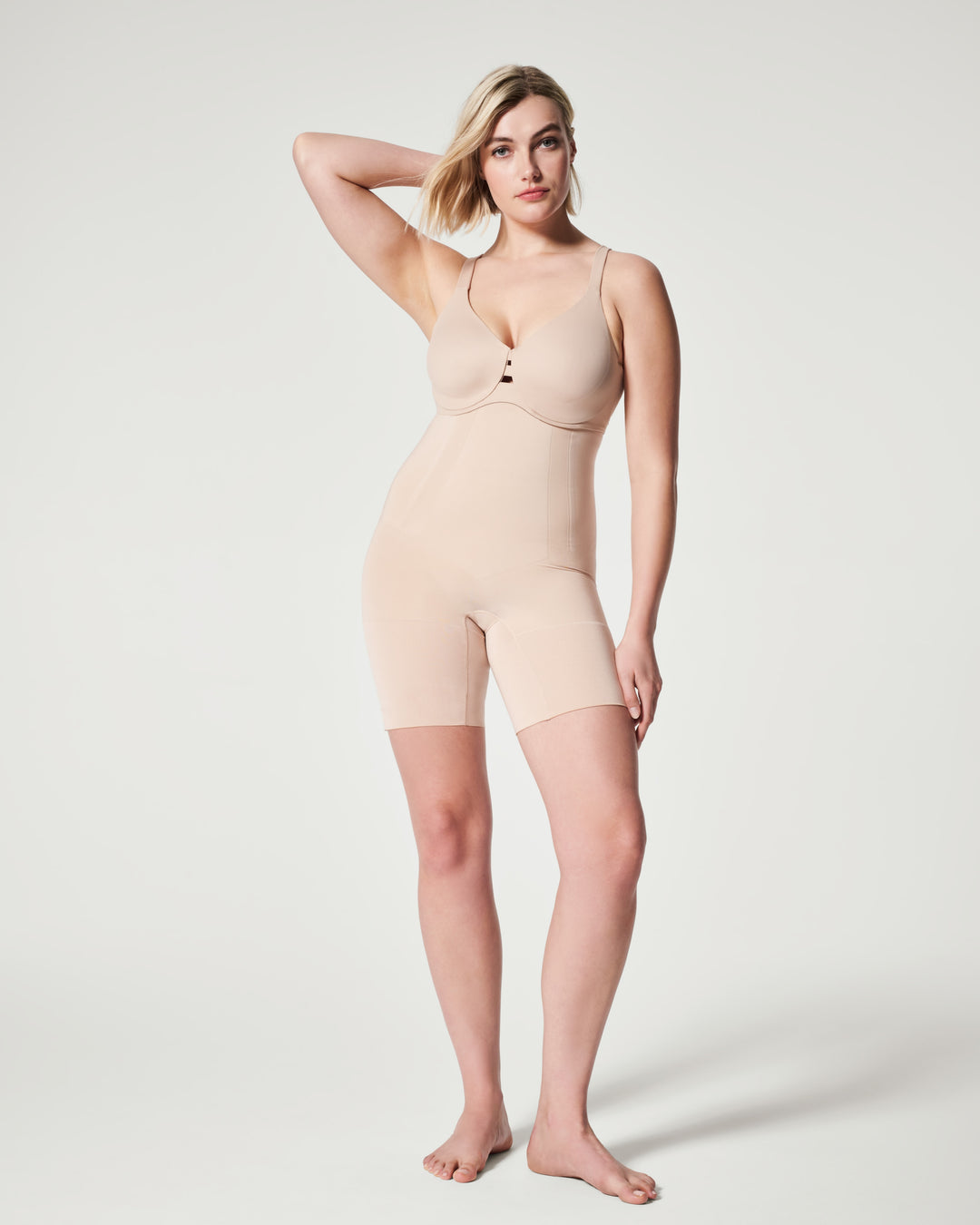 Oncore High-Waisted Mid-Thigh Short (Soft Nude)