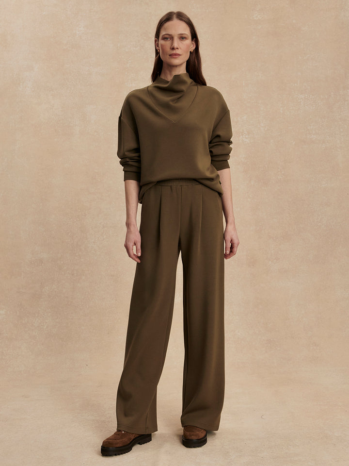 The Extra Wide Leg Pant 29.5 (Military Olive)