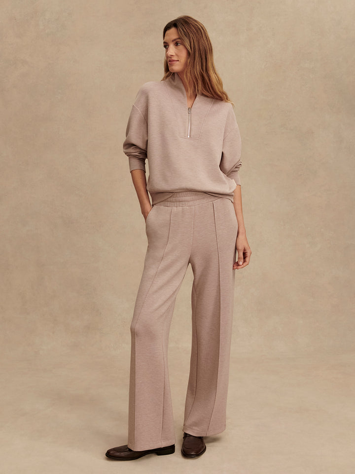 The Wide Leg Pant 30 (Taupe Marl)
