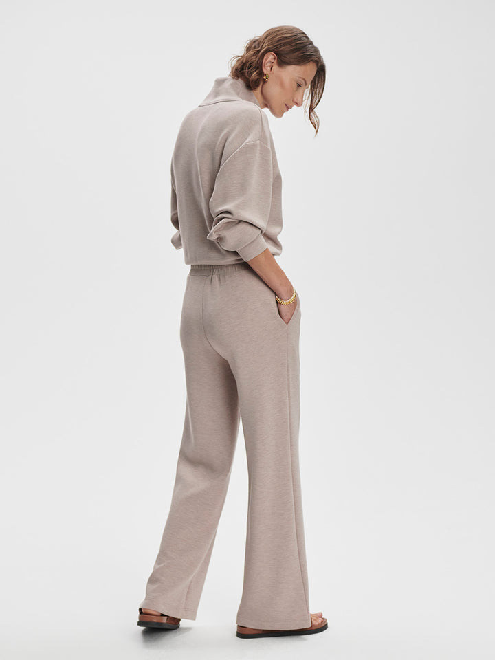The Wide Leg Pant 30 (Taupe Marl)