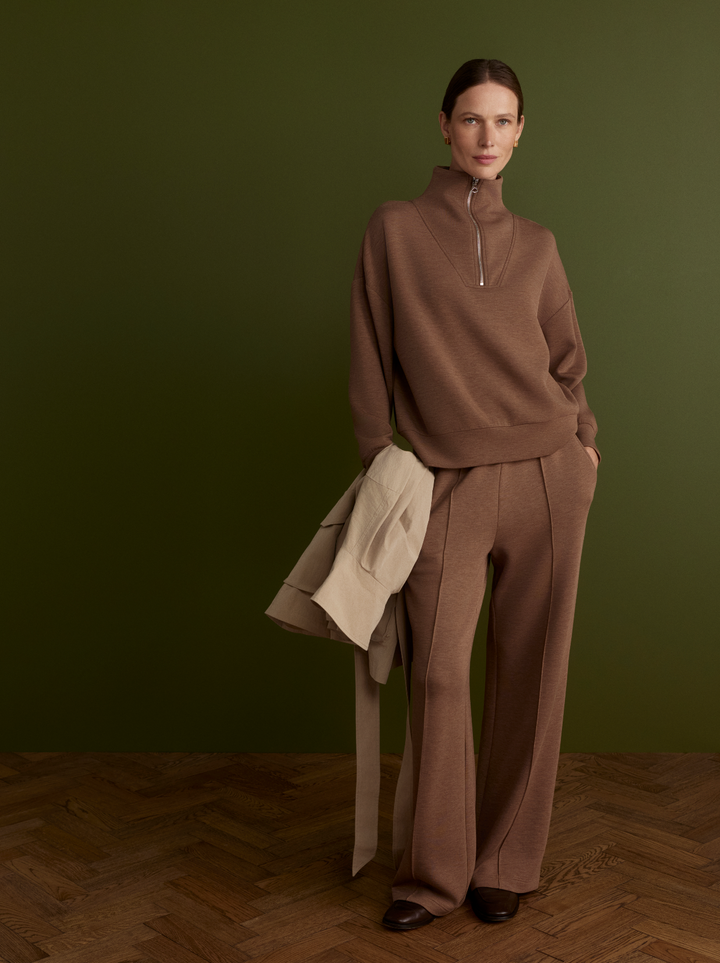 The Wide Leg Pant 28 (Golden Bronze Marl)