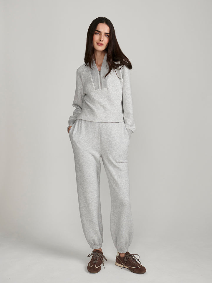 The Classic Cuff Pant 28.5 (Light Grey Marl)
