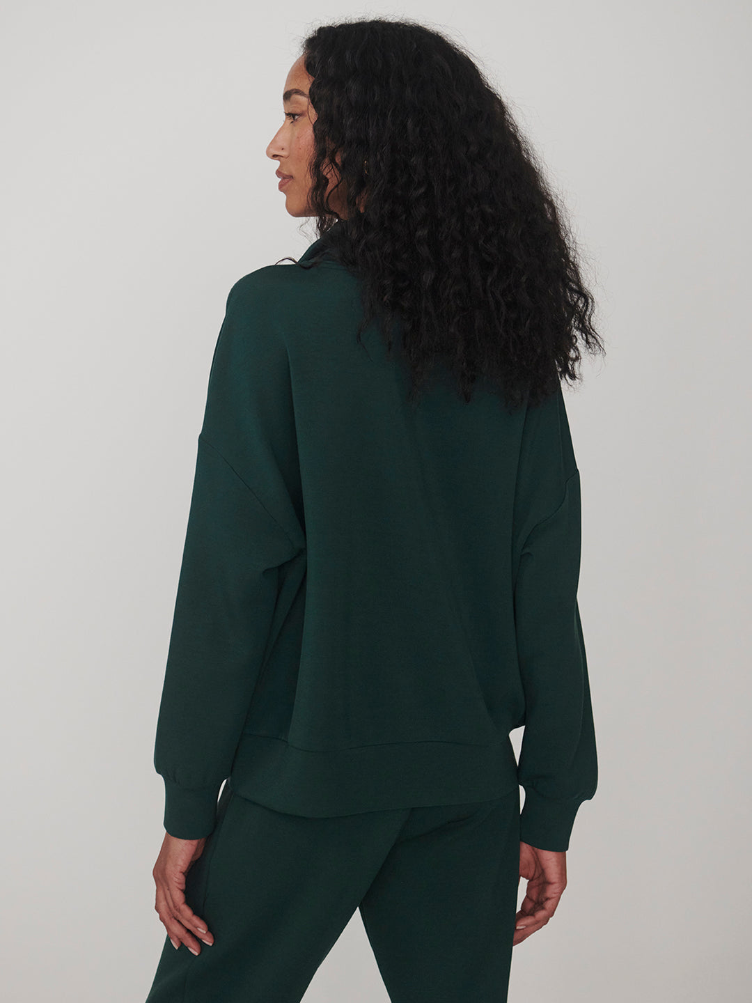 Hawley Half Zip Sweat (Ponderosa Pine)