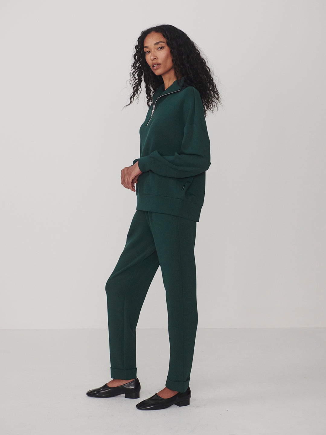 Hawley Half Zip Sweat (Ponderosa Pine)