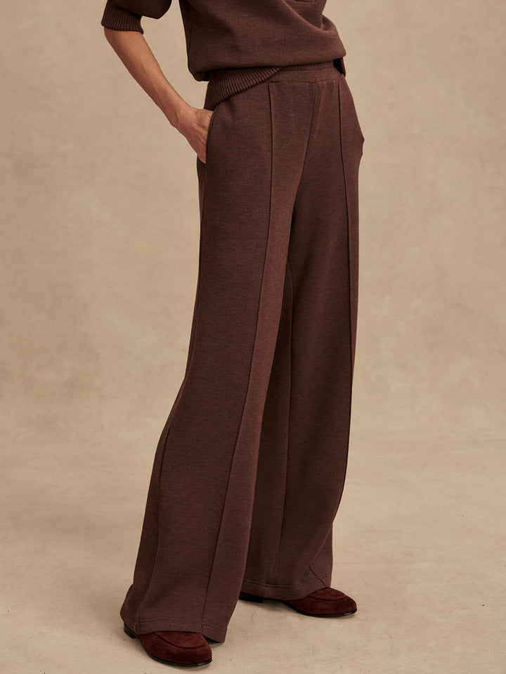 The Wide Leg Pant 28 (Coffee Bean Marl)