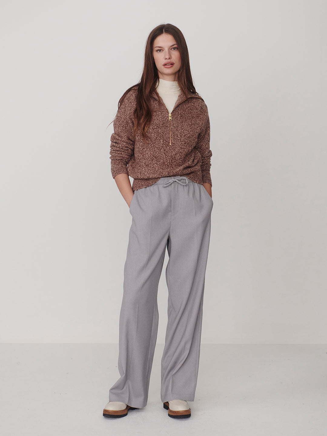 Jayne Wide Leg 31 (Grey)