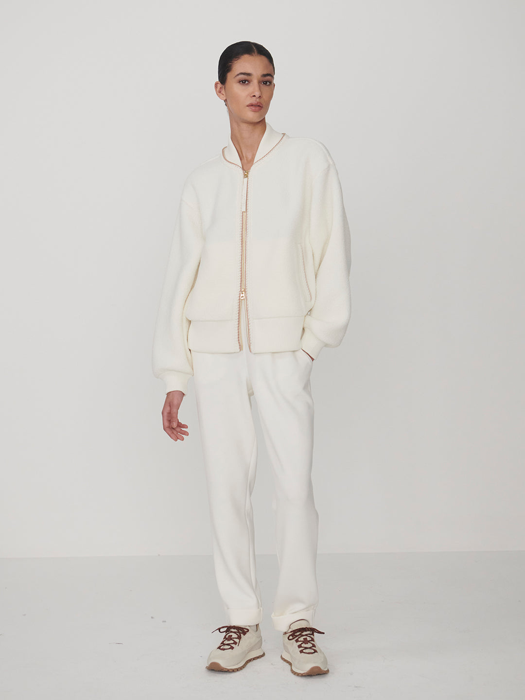 Klaudia Fleece Jacket (Egret)