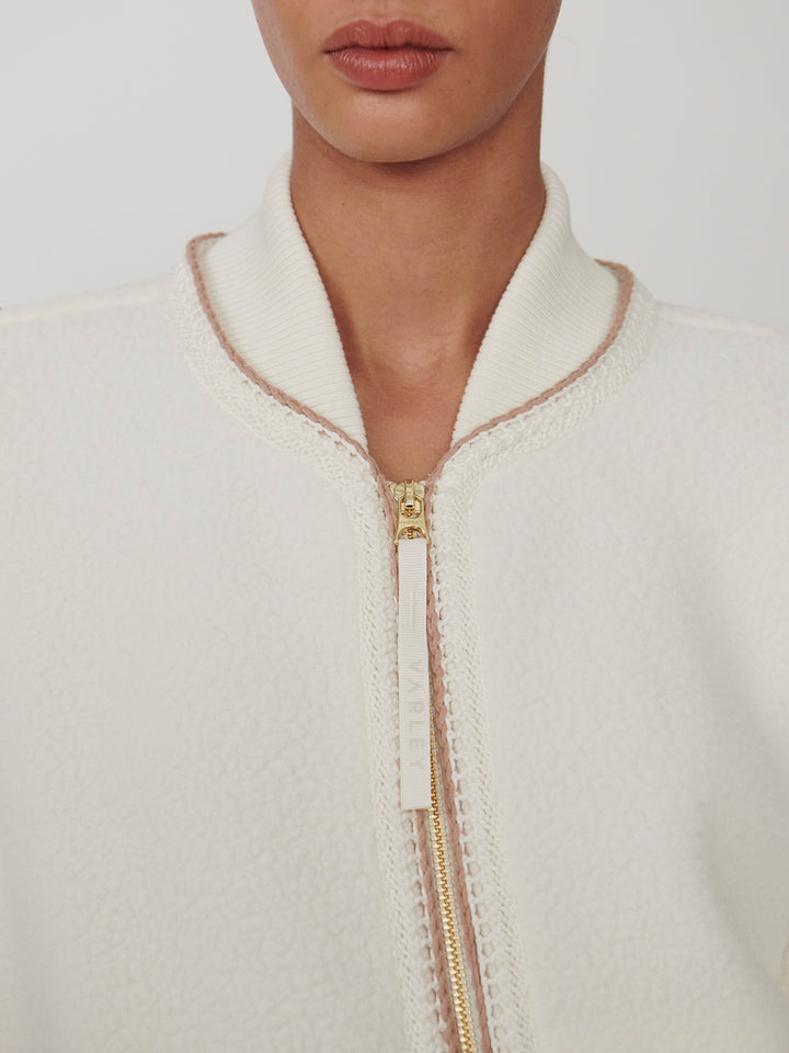 Klaudia Fleece Jacket (Egret)
