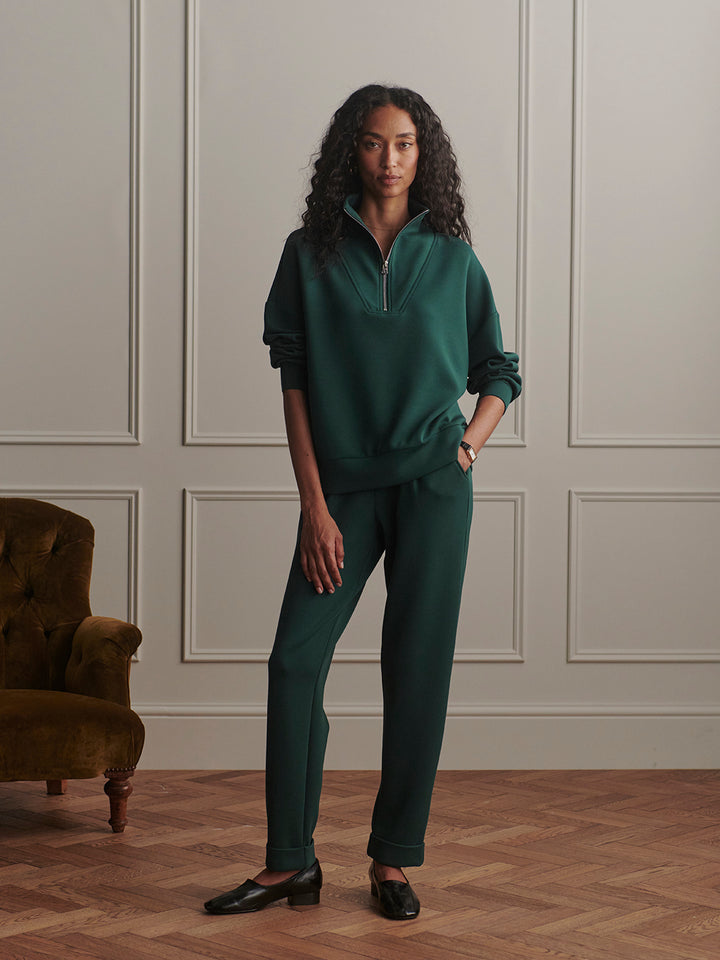 Hawley Half Zip Sweat (Ponderosa Pine)