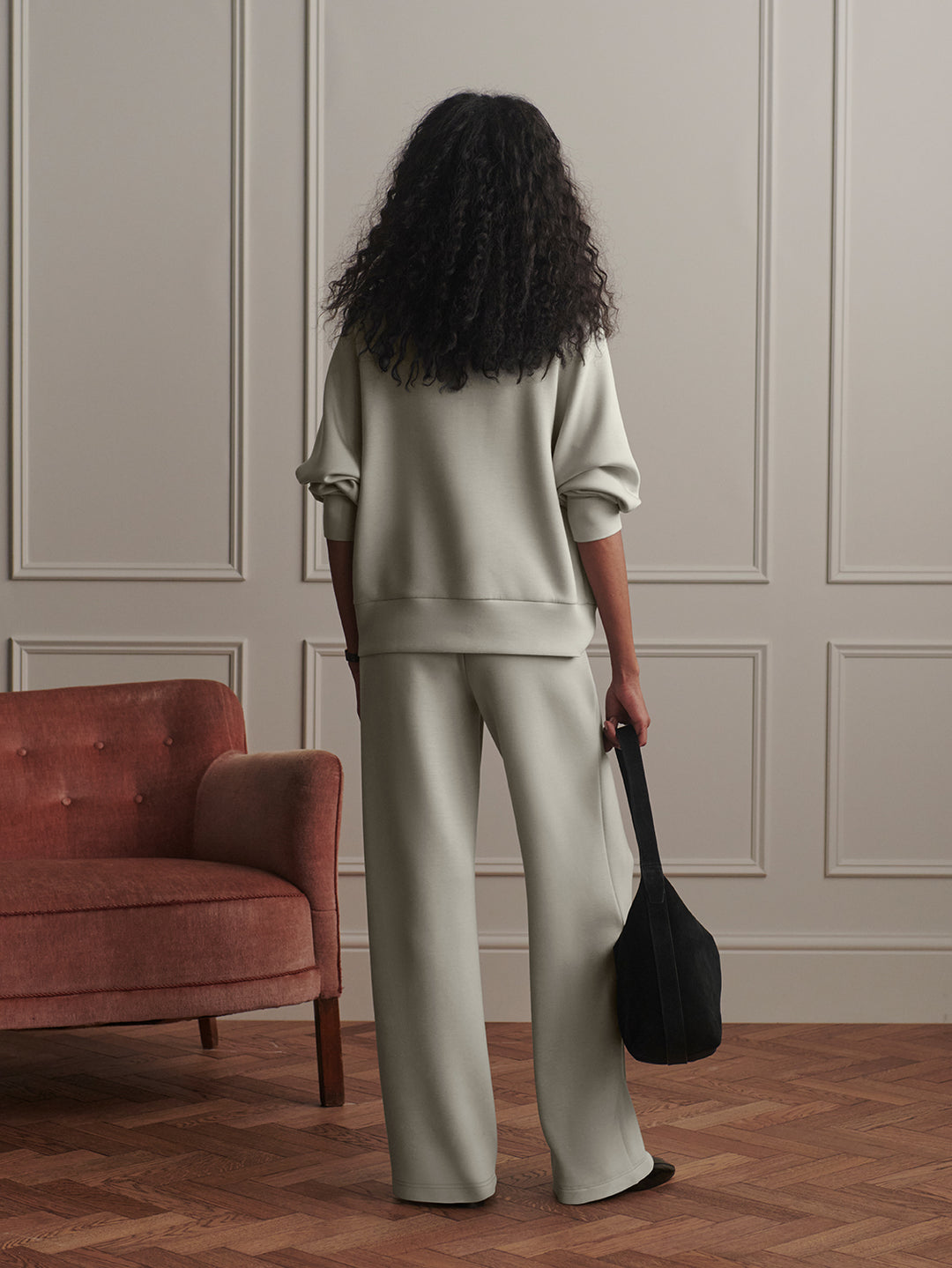 The Wide Leg Pant 28 (Blue Clay)