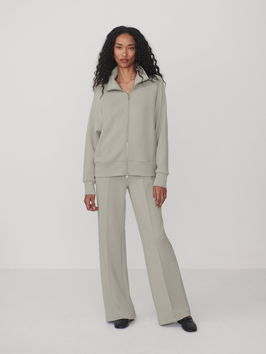 The Wide Leg Pant 28 (Blue Clay)