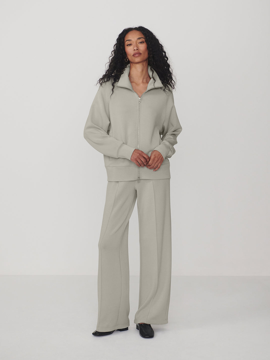 The Wide Leg Pant 28 (Blue Clay)