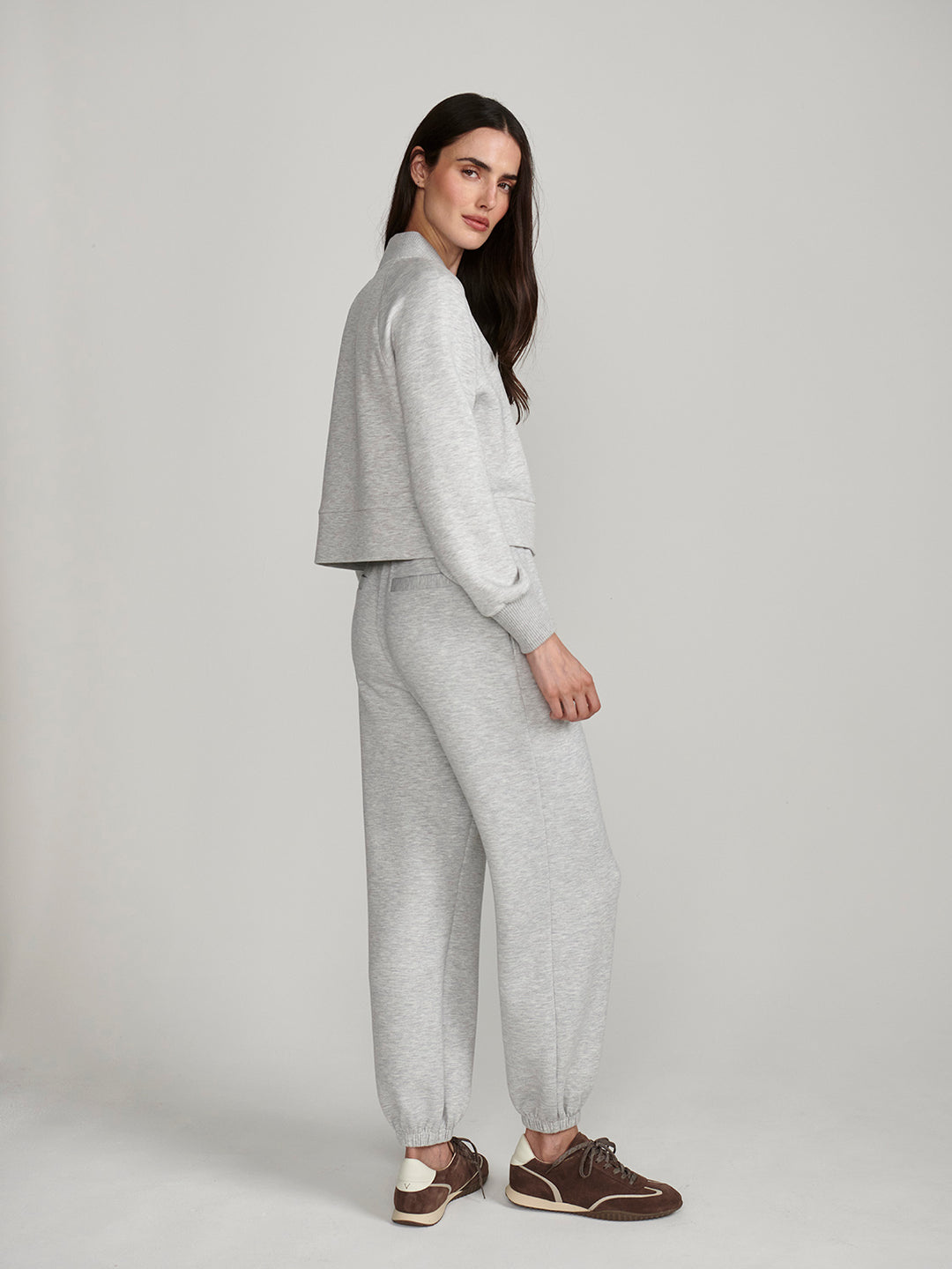 The Classic Cuff Pant 28.5 (Light Grey Marl)