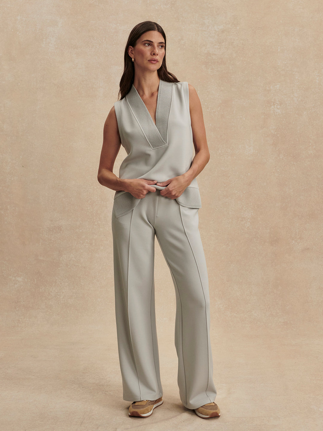 The Wide Leg Pant 28 (Blue Clay)