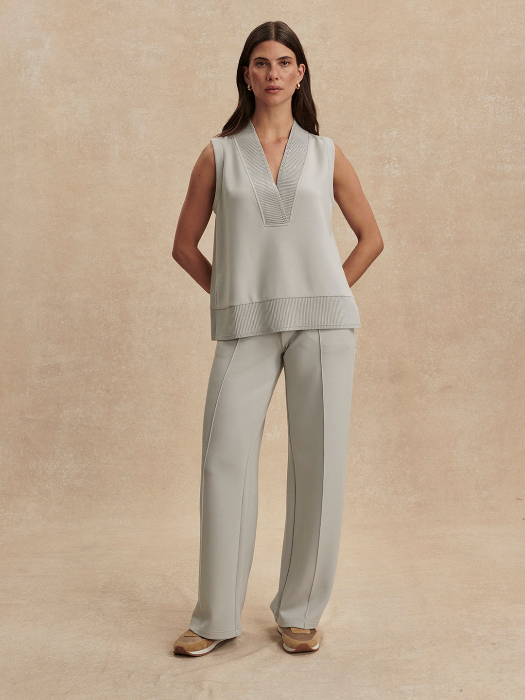 The Wide Leg Pant 28 (Blue Clay)