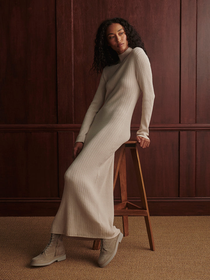 Rendle Knit Dress (Silver Birch)