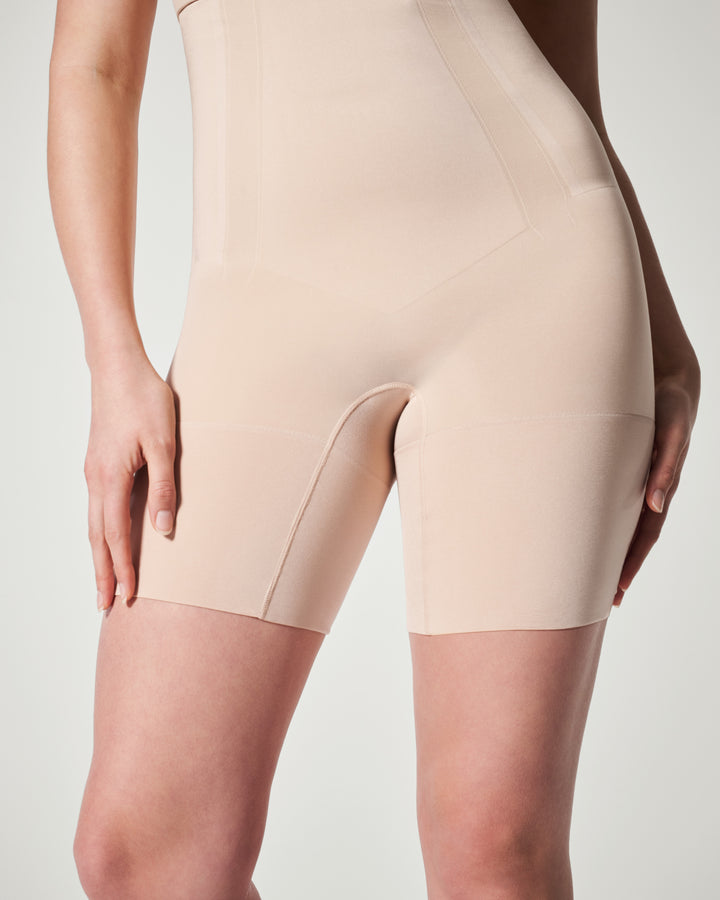 Oncore High-Waisted Mid-Thigh Short (Soft Nude)