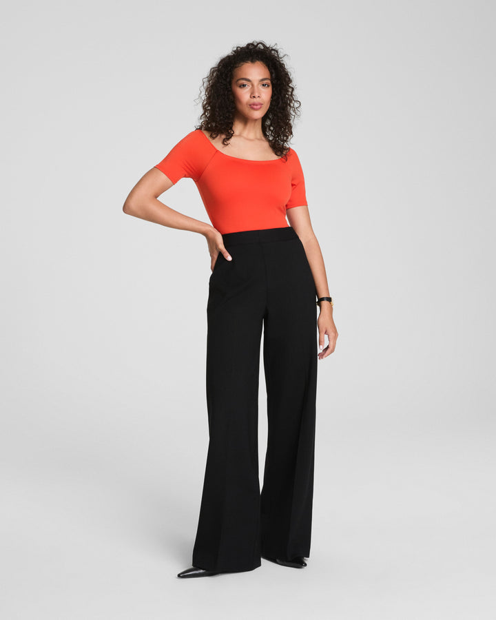 Spanxsupersmooth™ Perfectfit Ponte Wide Leg Pant (Classic Black)
