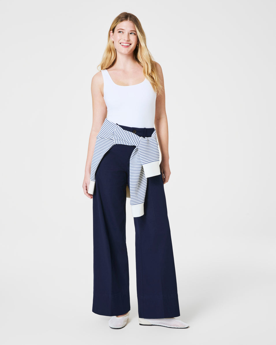 SPANXsmooth™ Jersey Scoop Neck Tank (Classic White)