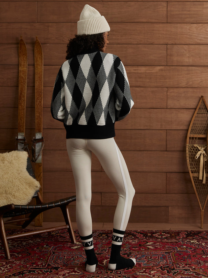 Karina Zip Through Knit Jacket (Black)