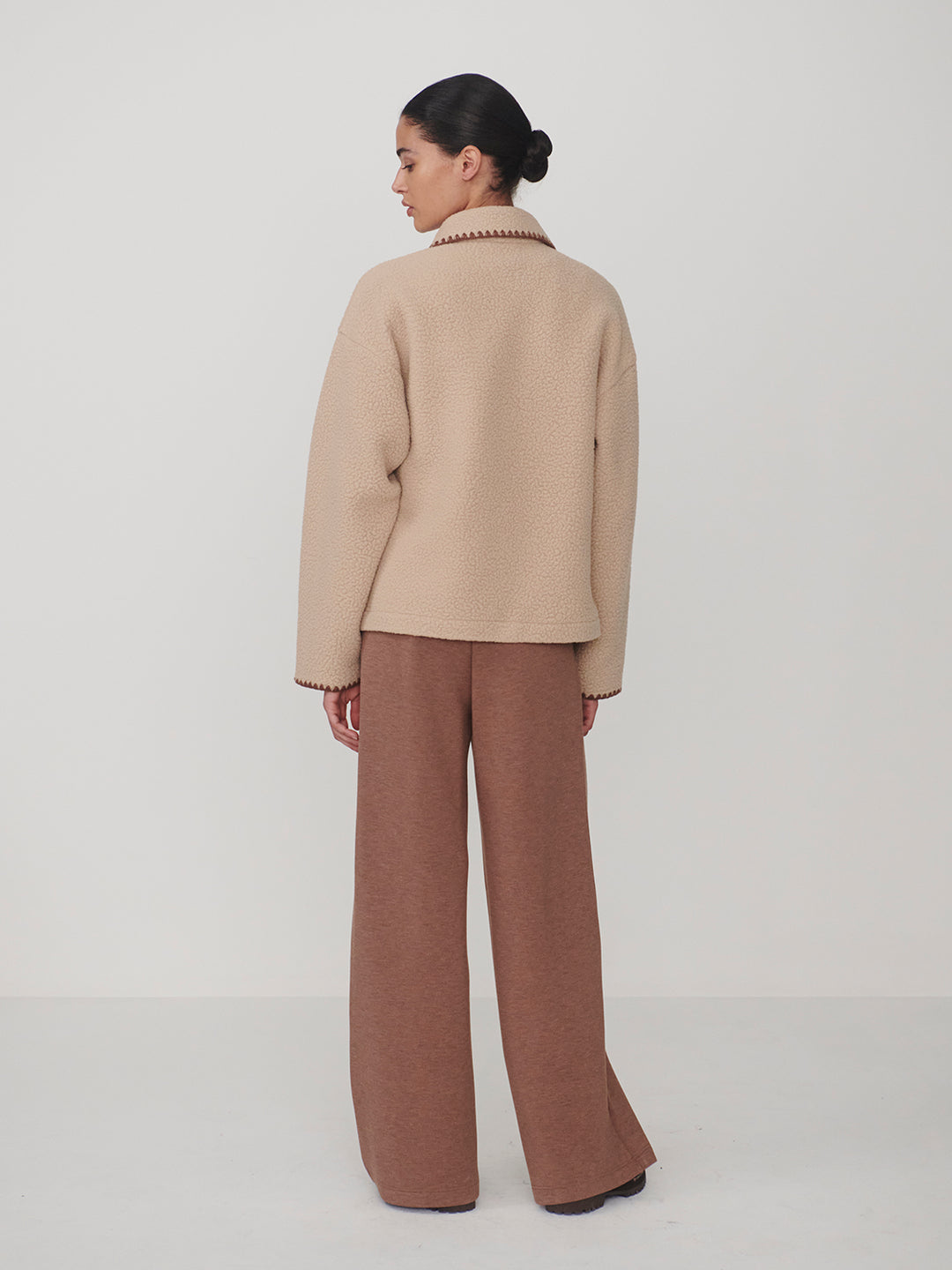 Ruiko Zip Through Fleece (Light Taupe)