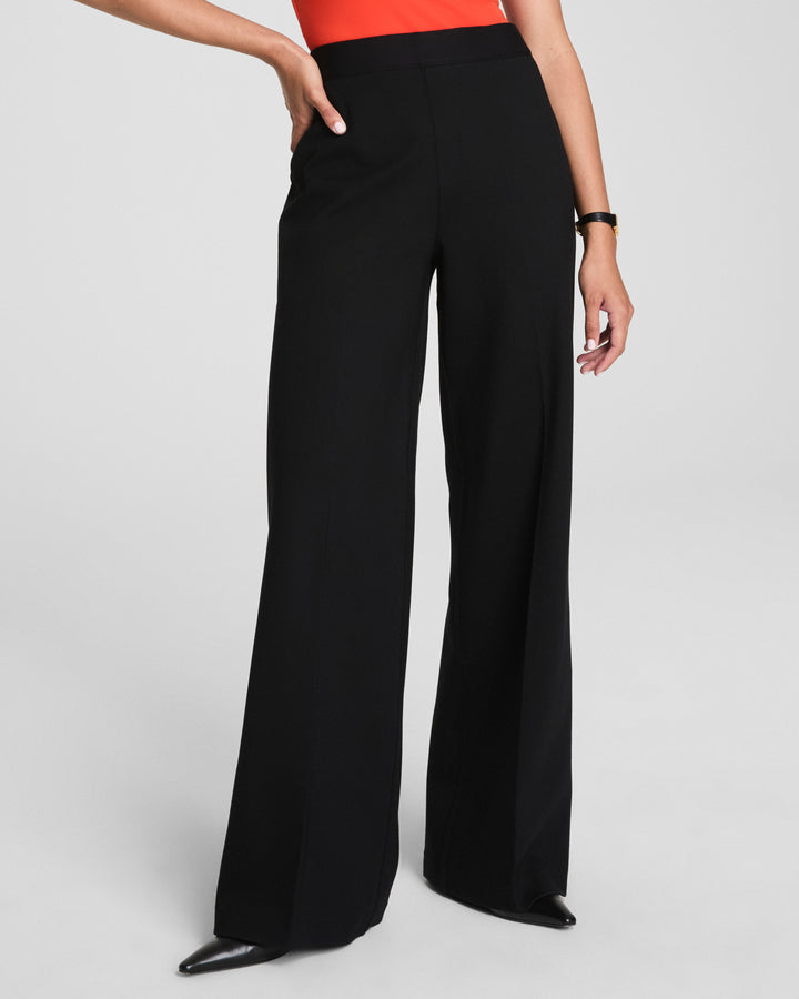 Spanxsupersmooth™ Perfectfit Ponte Wide Leg Pant (Classic Black)