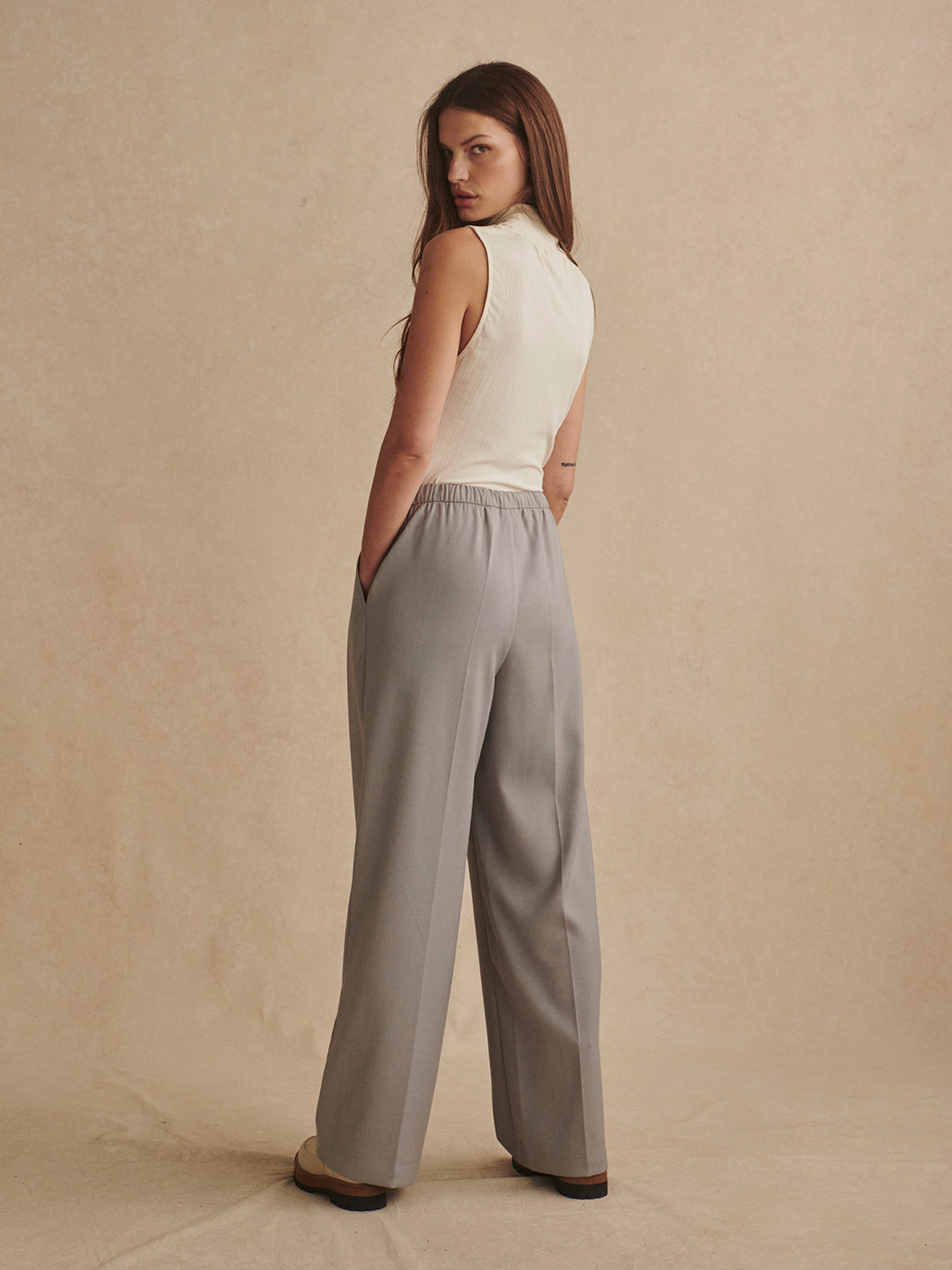 Jayne Wide Leg 31 (Grey)