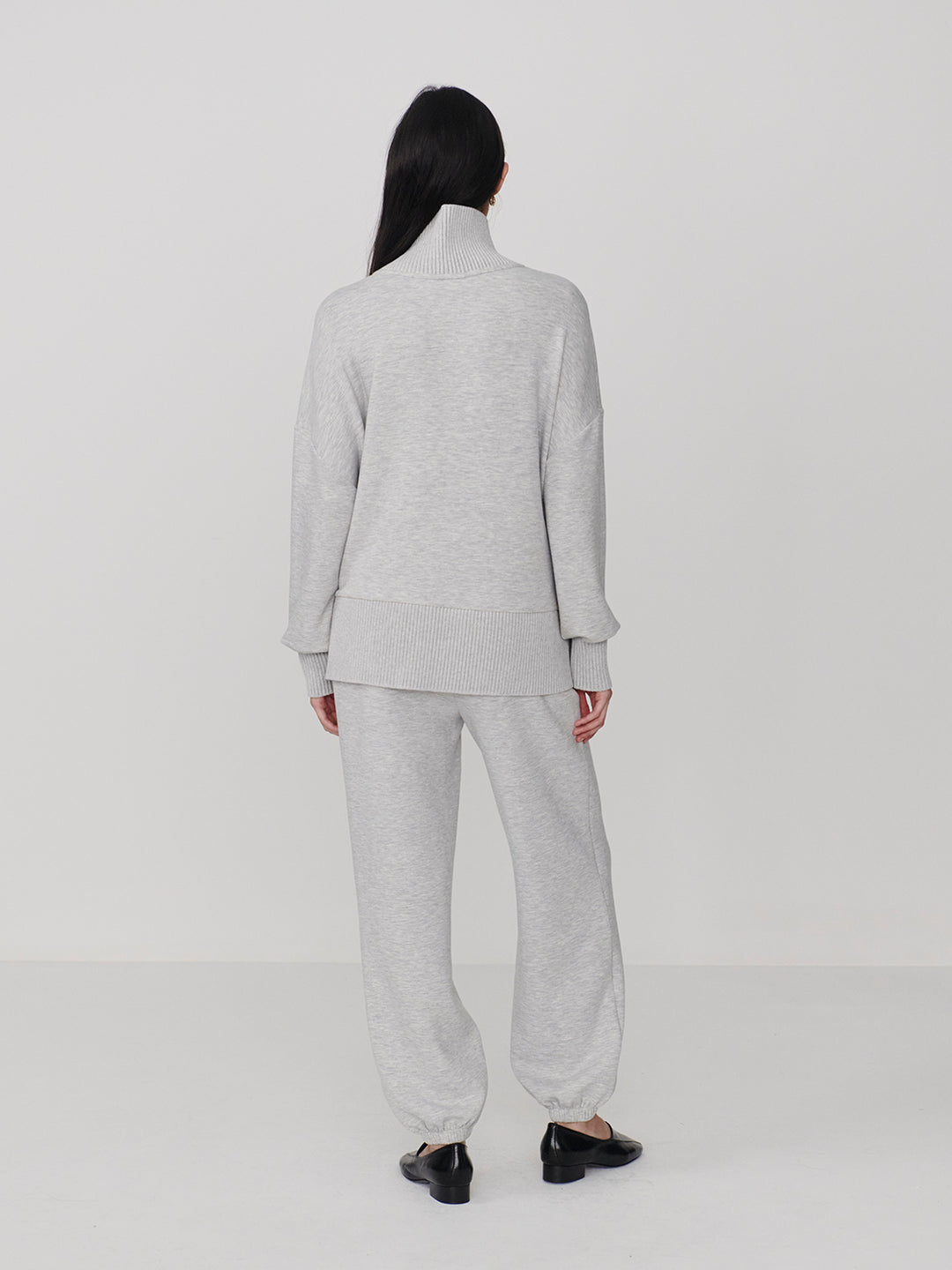 The Classic Cuff Pant 28.5 (Light Grey Marl)