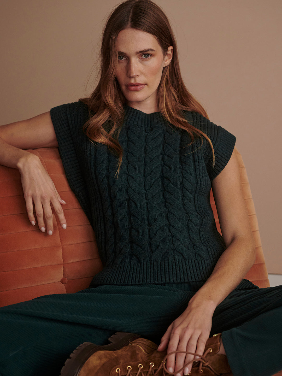 Pixie Relaxed Knit Tank (Ponderosa Pine)