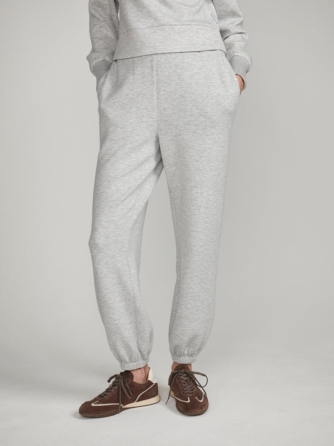 The Classic Cuff Pant 28.5 (Light Grey Marl)