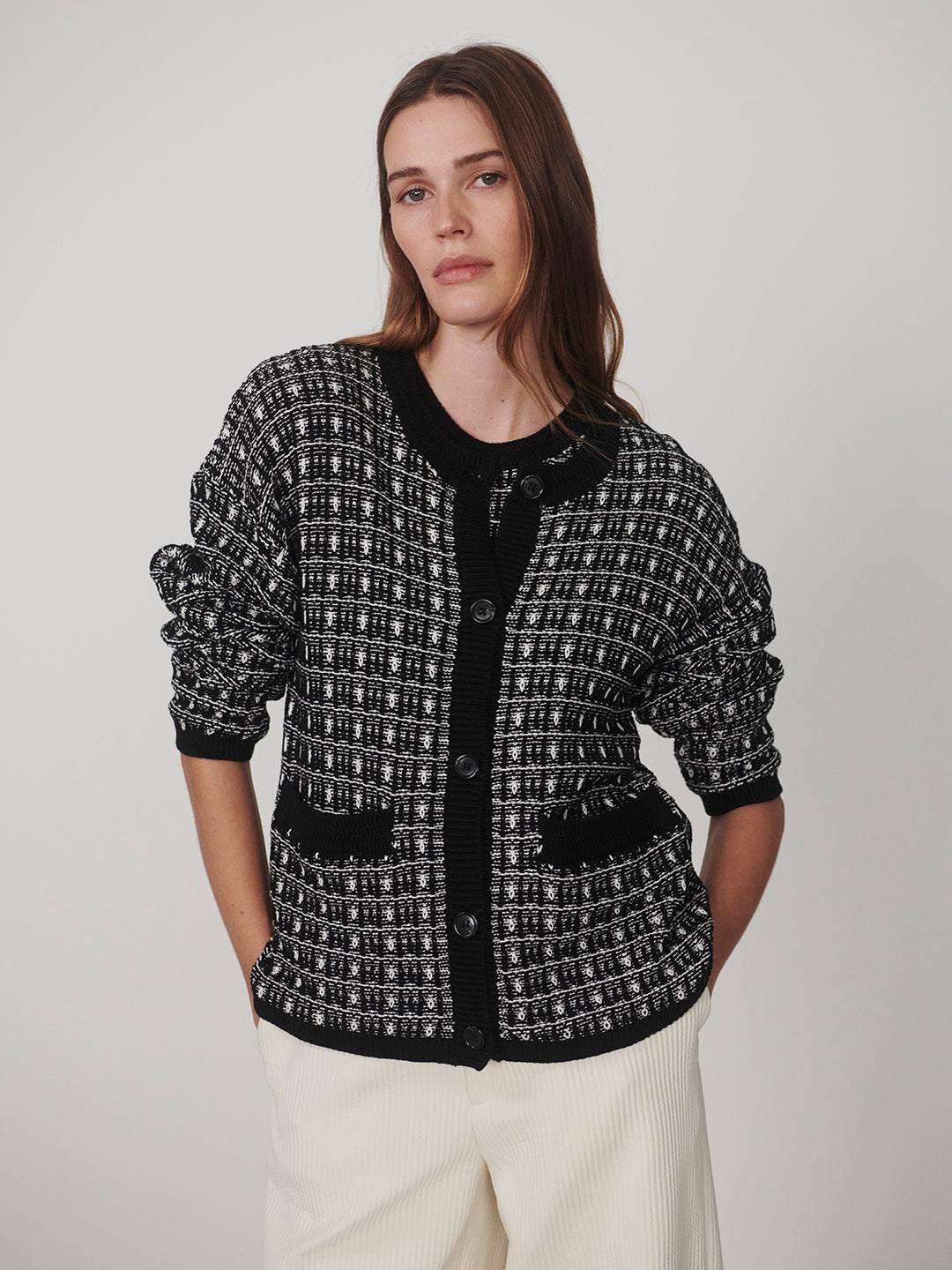 Sarina Knit Cardigan (Black)