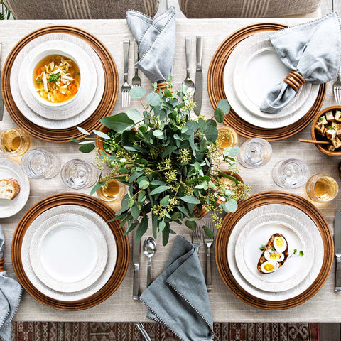 Blenheim Oak Dessert/Salad Plate - Whitewash