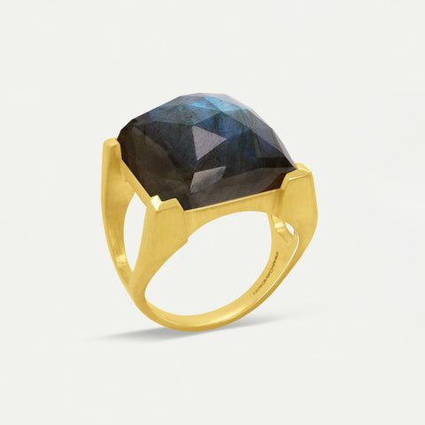 Plaza Ring - Gold / Labradorite