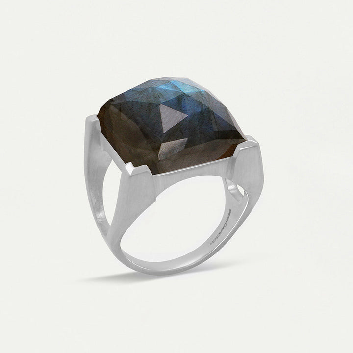 Plaza Ring - Silver / Labradorite