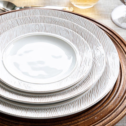 Blenheim Oak Dessert/Salad Plate - Whitewash