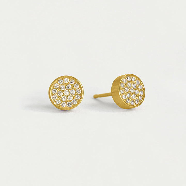 14K Gold Signature Diamond Studs - Gold