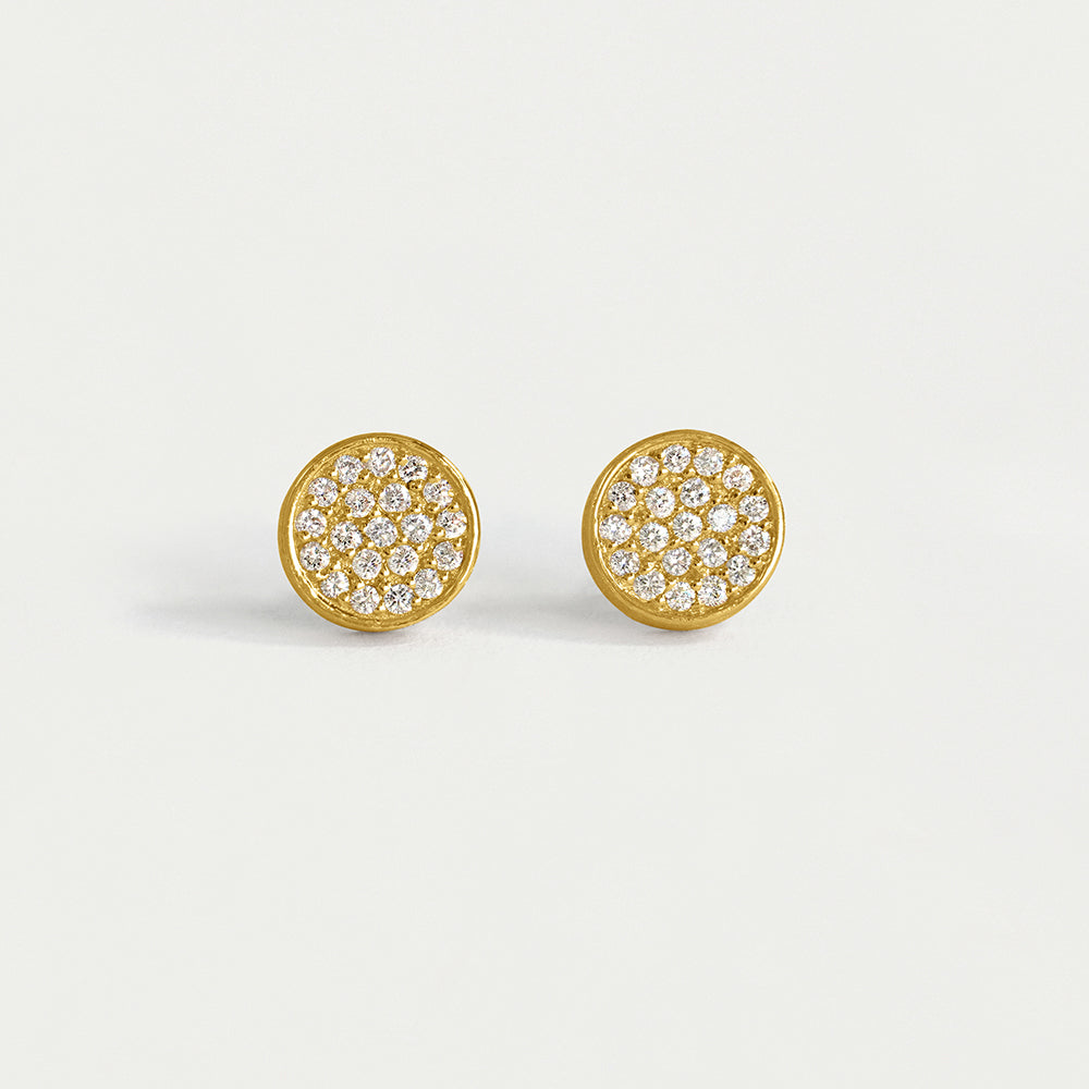 14K Gold Signature Diamond Studs - Gold