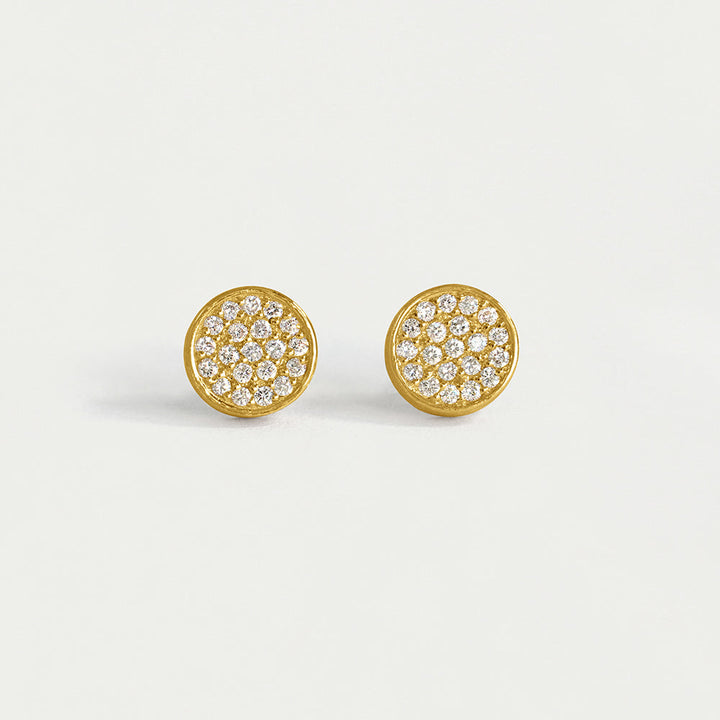 14K Gold Signature Diamond Studs - Gold