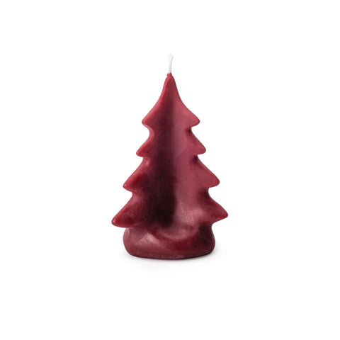 Beeswax Tree Candle — Red