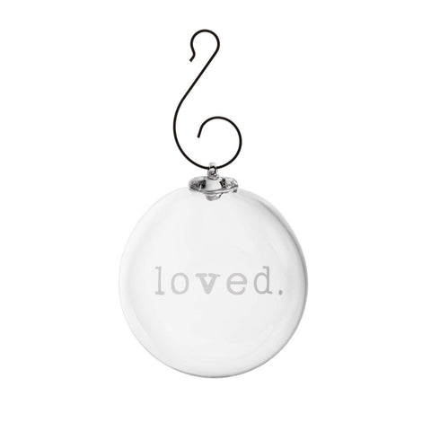 Round Ornament — LOVED
